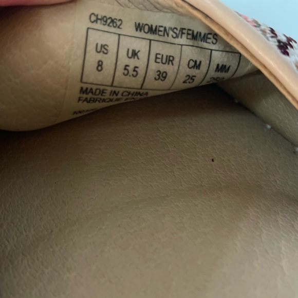 Rockport Marah Ankle Espadrille Chevron Wedge Peep Toe 8M - Picture 5 of 8